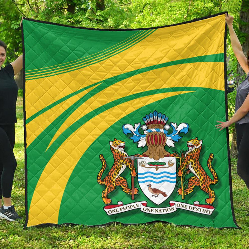 Guyana Coat of Arms Premium Quilt Cricket RLT8 - Wonder Print Shop