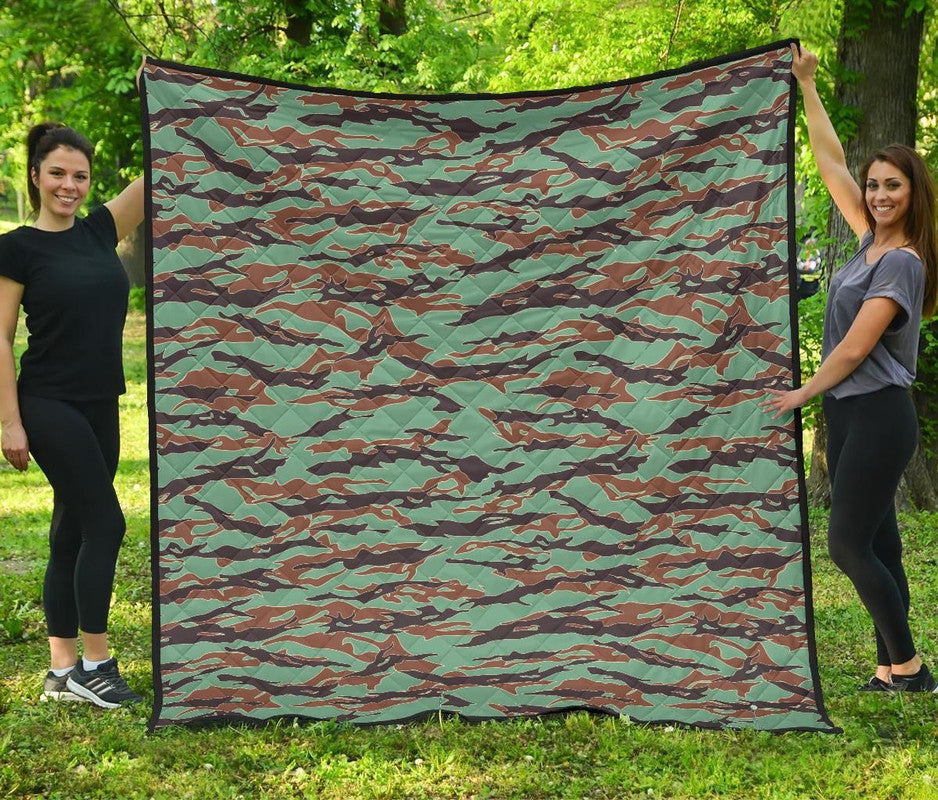 Army Guyana Tiger Stripe Camouflage Seamless Premium Quilt RLT8 - Wonder Print Shop