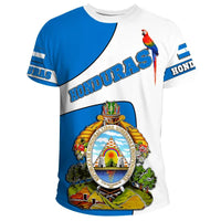 Honduras T Shirt Flag and Coat of Arms RLT8 - Wonder Print Shop