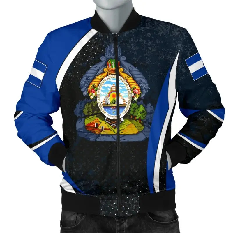 Honduras Mens Bomber Jacket - Honduras Spirits RLT8 - Wonder Print Shop