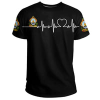 Honduras T Shirt Heartbeat Womens/Mens RLT8 - Wonder Print Shop