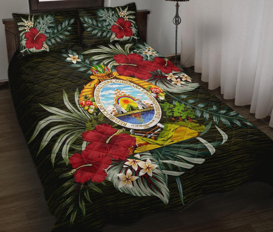 Honduras Quilt Bed Set - Special Hibiscus RLT8 - Wonder Print Shop