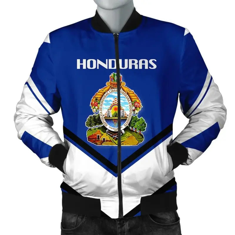 Honduras Coat Of Arms Men Bomber Jacket Lucian Style RLT8 - Wonder Print Shop