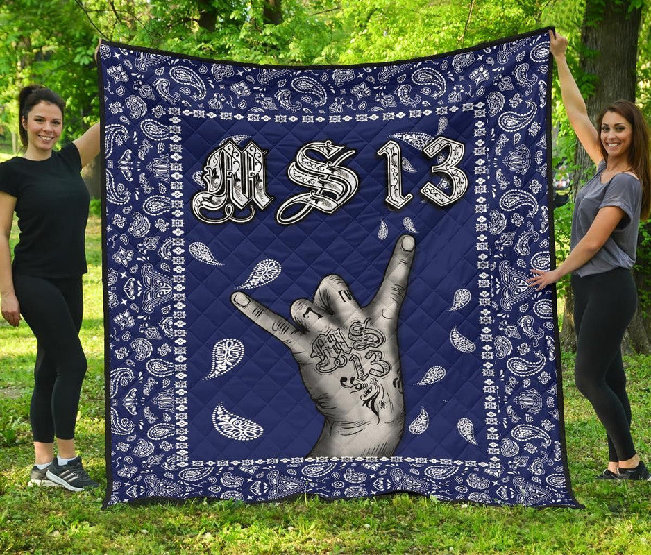 Premium Quilt Blue Bandana RLT8 - Wonder Print Shop