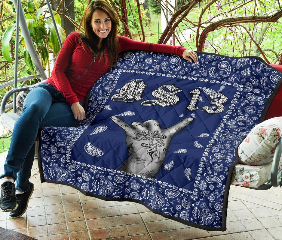 Premium Quilt Blue Bandana RLT8 - Wonder Print Shop