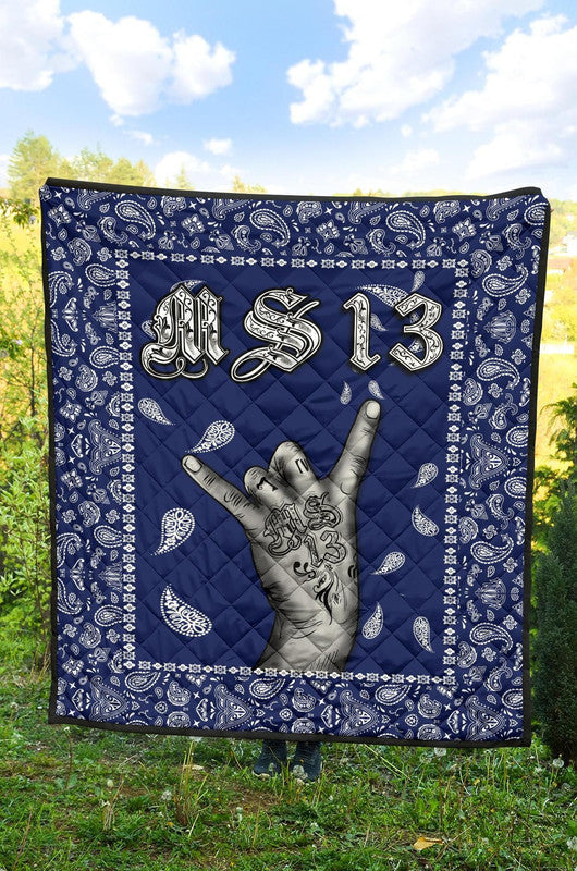 Premium Quilt Blue Bandana RLT8 - Wonder Print Shop