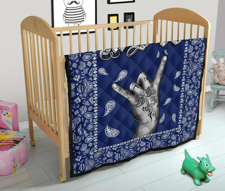 Premium Quilt Blue Bandana RLT8 - Wonder Print Shop