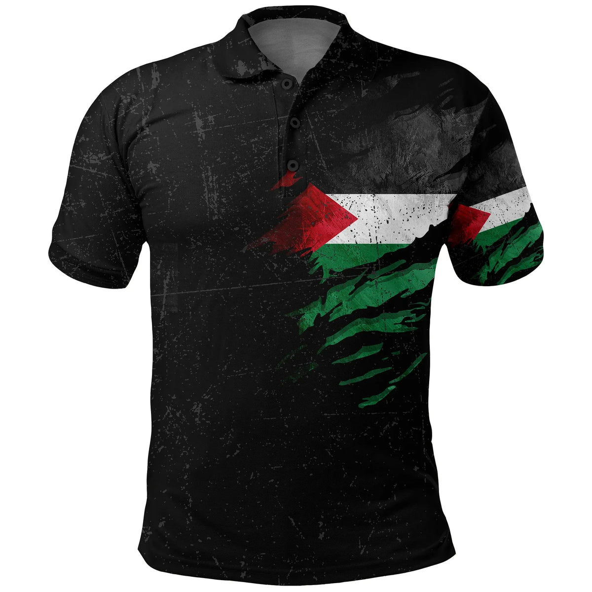 Palestine In Me Polo Shirt Special Grunge Style RLT13 - Wonder Print Shop