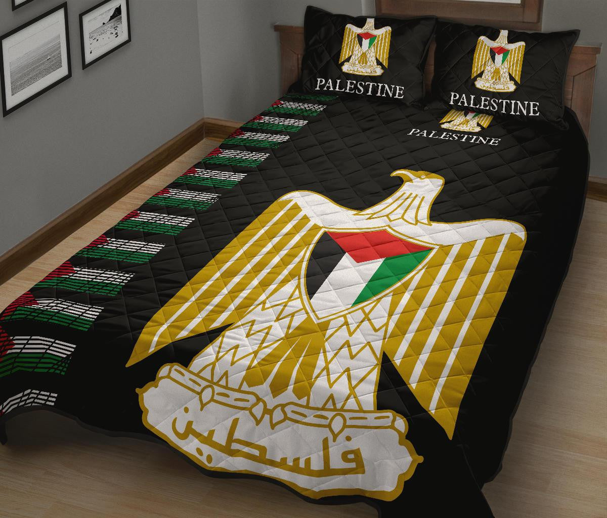 Palestine United Quilt Bed Set RLT13 - Wonder Print Shop