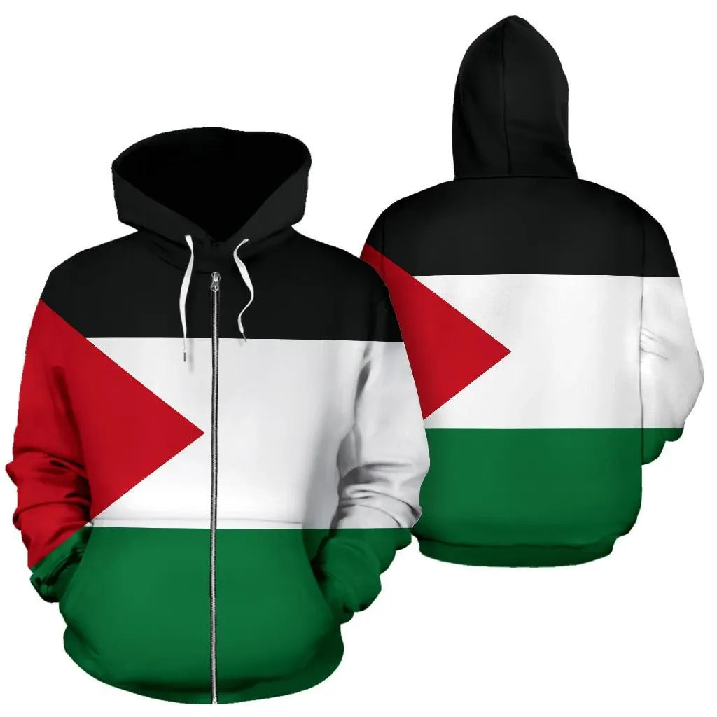 State of Palestine Zipper Hoodie Original Flag RLT13 - Wonder Print Shop
