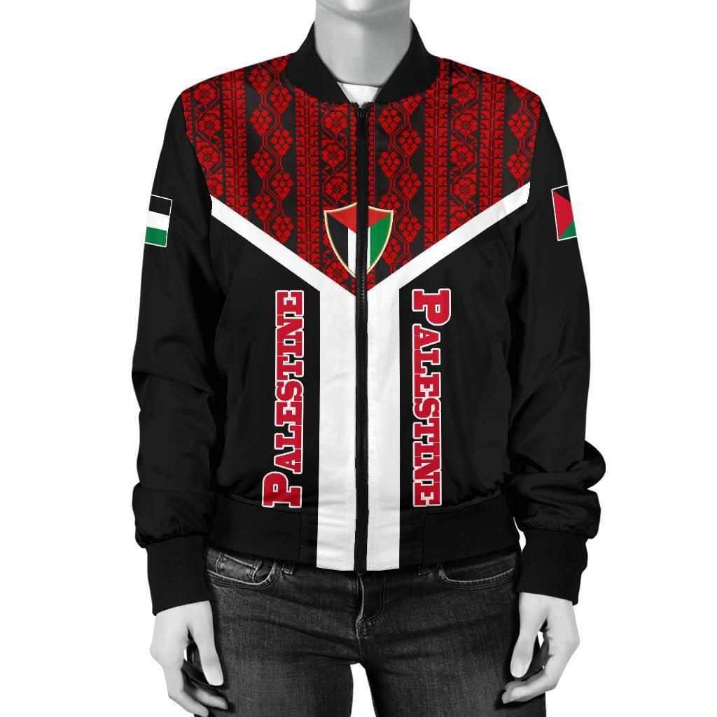 Palestine Bomber Jacket Rising Women RLT13 - Wonder Print Shop