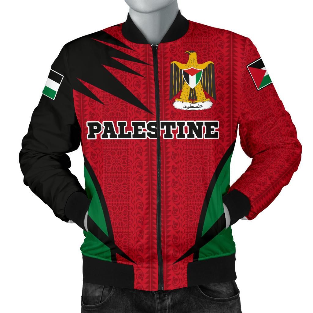 Palestine Bomber Active Men RLT13 - Wonder Print Shop