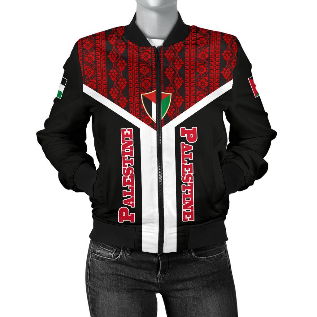 Palestine Bomber Jacket Rising Women RLT13 - Wonder Print Shop