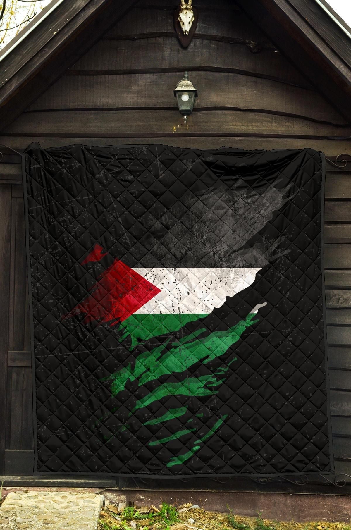 Palestine In Me Premium Quilt Special Grunge Style RLT13 - Wonder Print Shop
