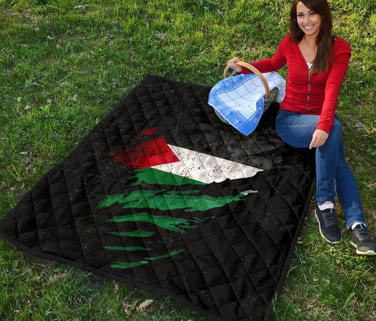 Palestine In Me Premium Quilt Special Grunge Style RLT13 - Wonder Print Shop