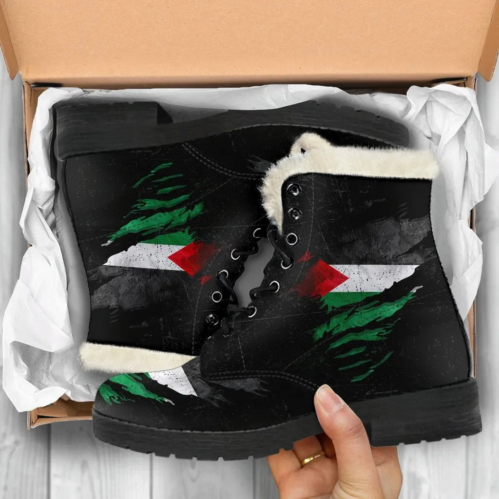 palestine-in-me-faux-fur-leather-boots-special-grunge-style