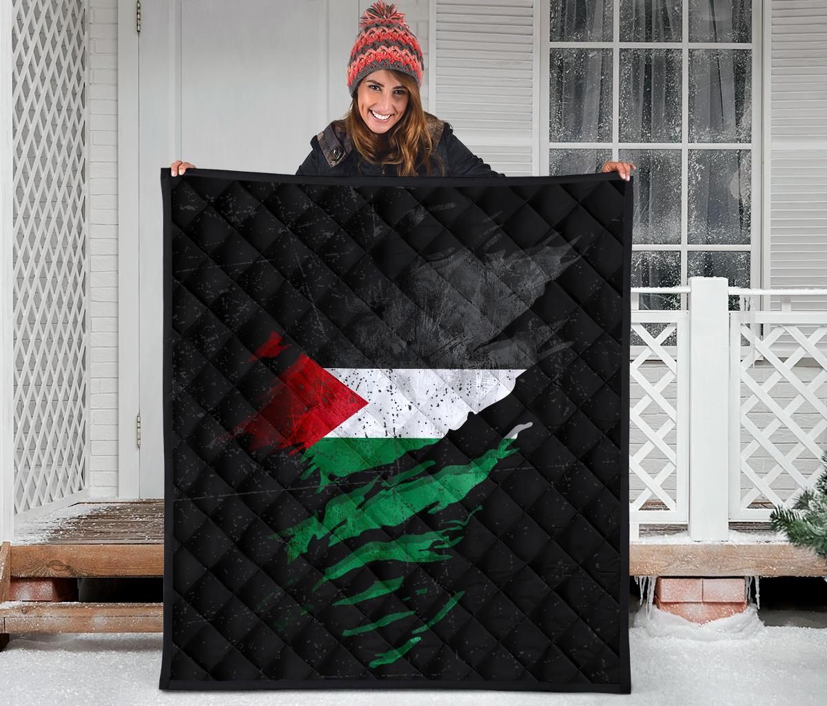 Palestine In Me Premium Quilt Special Grunge Style RLT13 - Wonder Print Shop