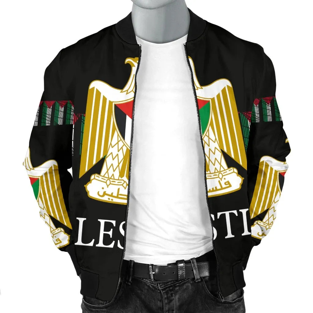 Palestine United Men's Bomber Jacket RLT13 - Wonder Print Shop