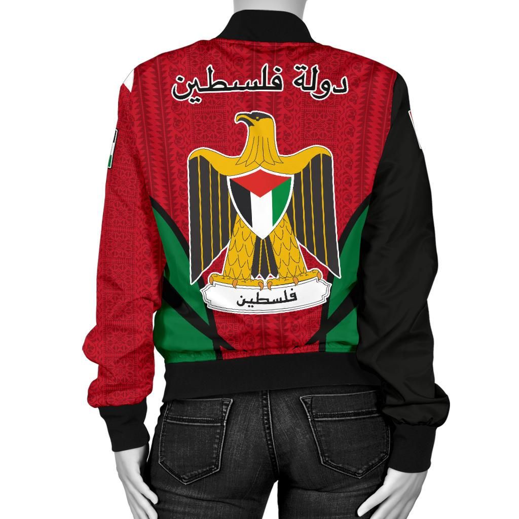 Palestine Bomber Active Women RLT13 - Wonder Print Shop