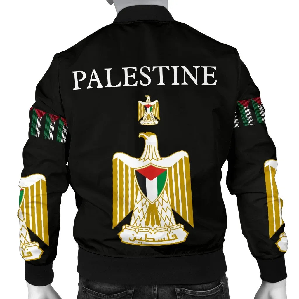 Palestine United Men's Bomber Jacket RLT13 - Wonder Print Shop