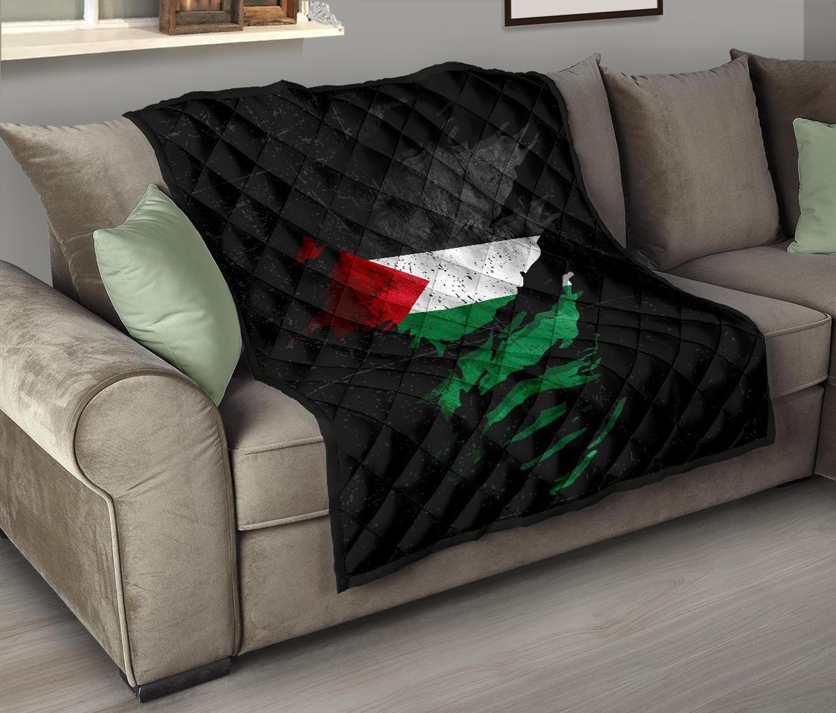Palestine In Me Premium Quilt Special Grunge Style RLT13 - Wonder Print Shop