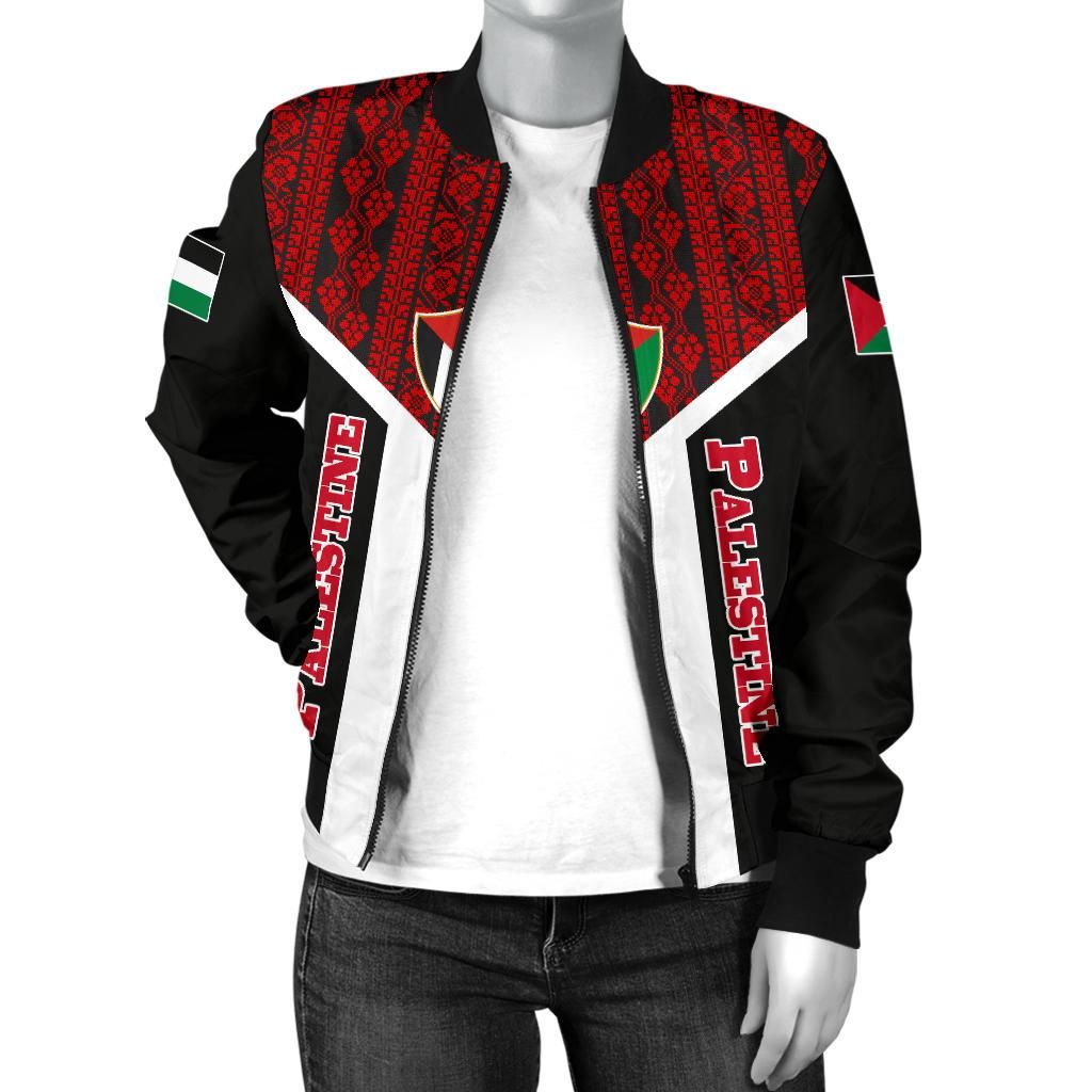 Palestine Bomber Jacket Rising Women RLT13 - Wonder Print Shop