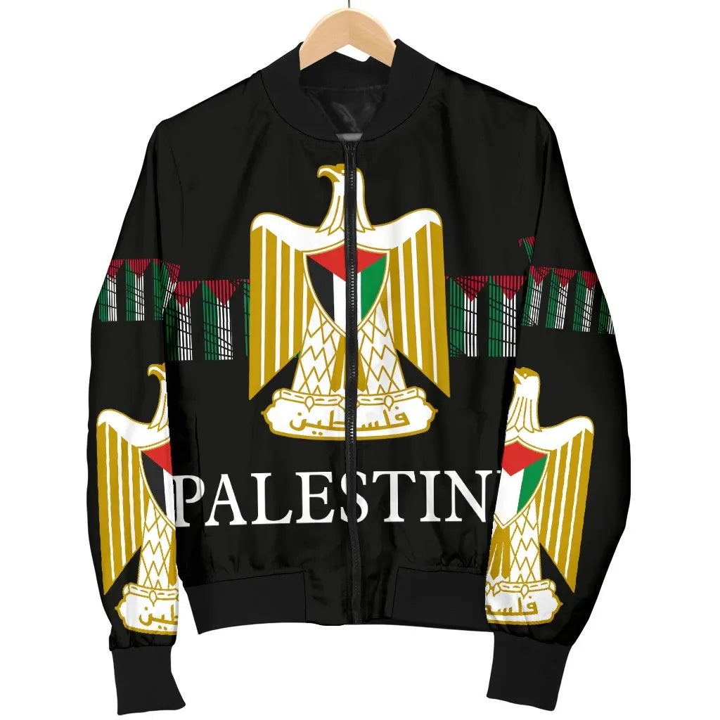 Palestine United Men's Bomber Jacket RLT13 - Wonder Print Shop
