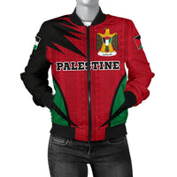 Palestine Bomber Active Women RLT13 - Wonder Print Shop