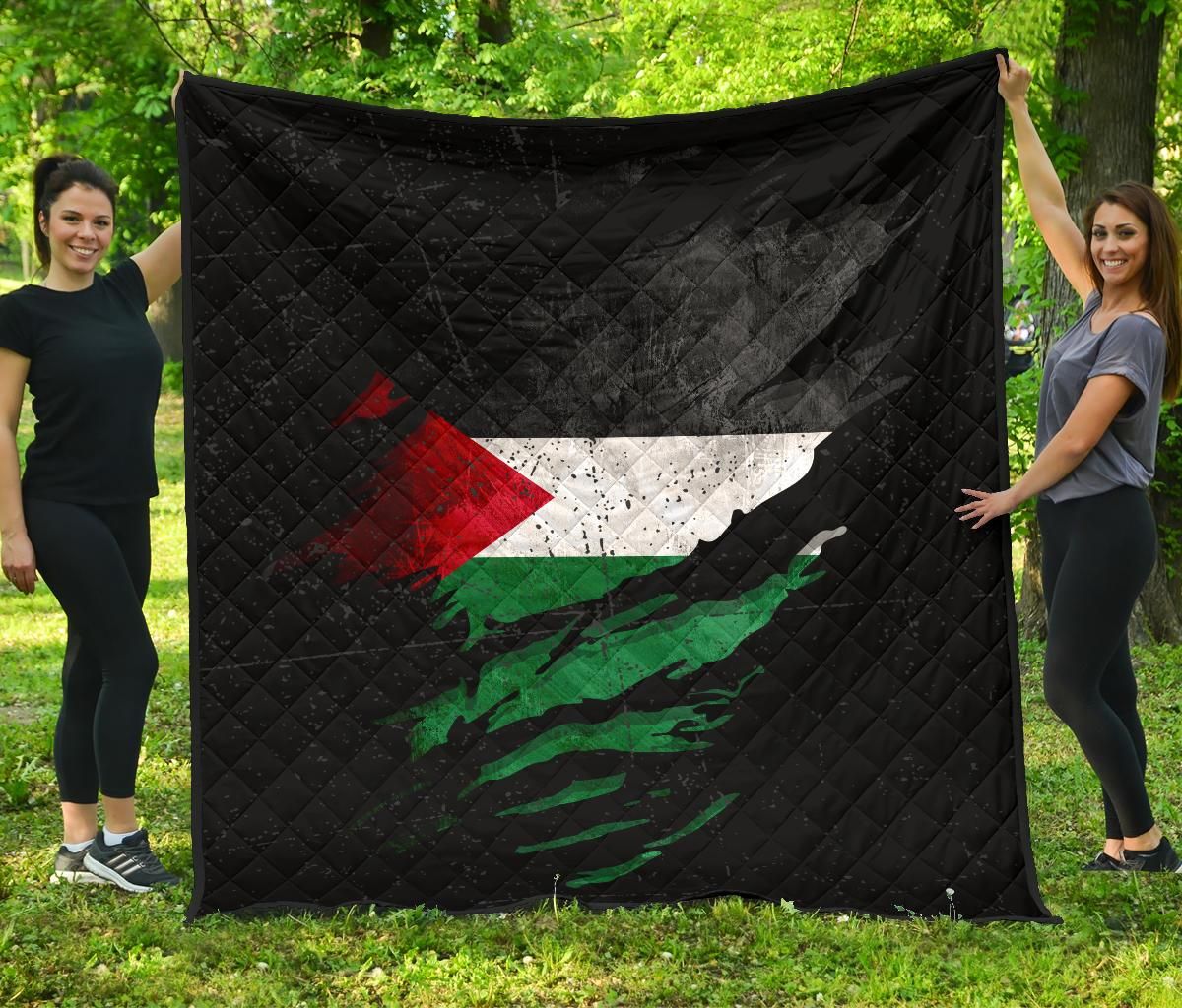 Palestine In Me Premium Quilt Special Grunge Style RLT13 - Wonder Print Shop