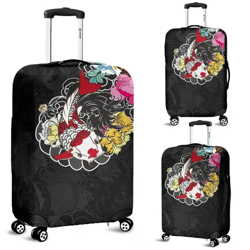 Best Koi Fish Luggage Covers RLT8 - Wonder Print Shop