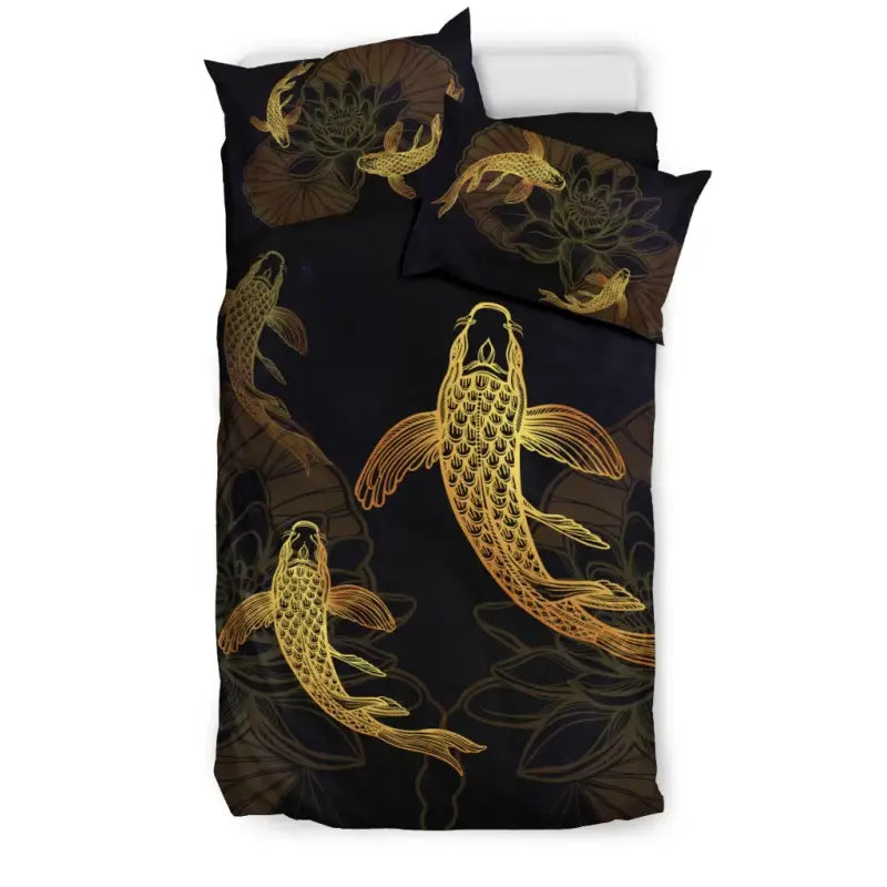 Japanese Koi Fish Bedding Set RLT8 - Wonder Print Shop