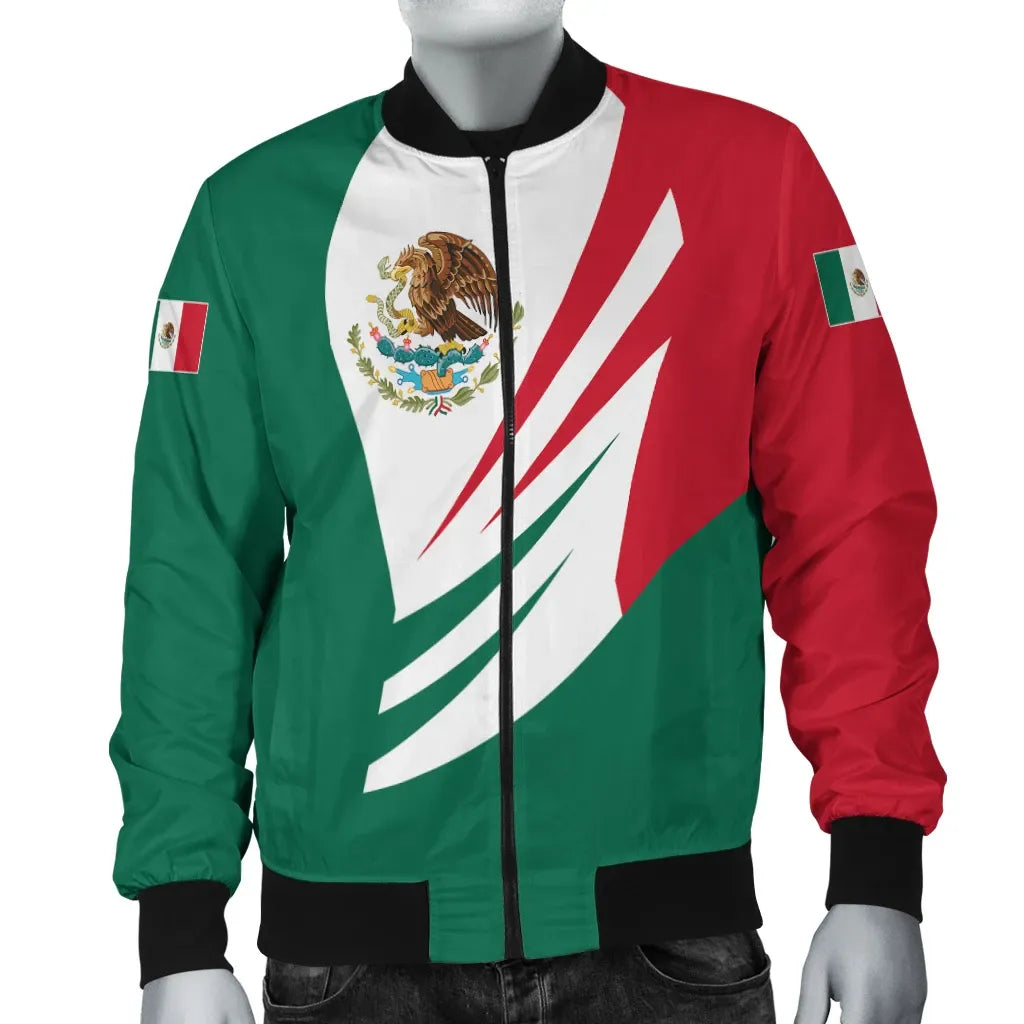 Mexico Bomber Jacket Coat Of Arms Bincjou RLT13 - Wonder Print Shop