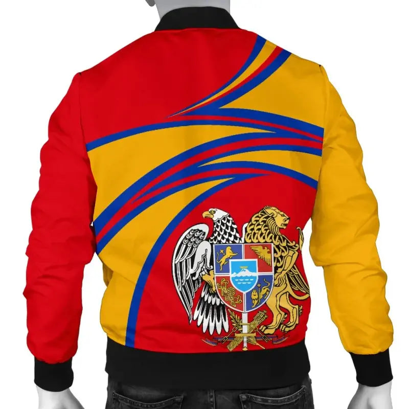 Armenia Mens Bomber Jacket RLT8 - Wonder Print Shop