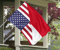 US Flag with Monaco Flag RLT6 - Wonder Print Shop