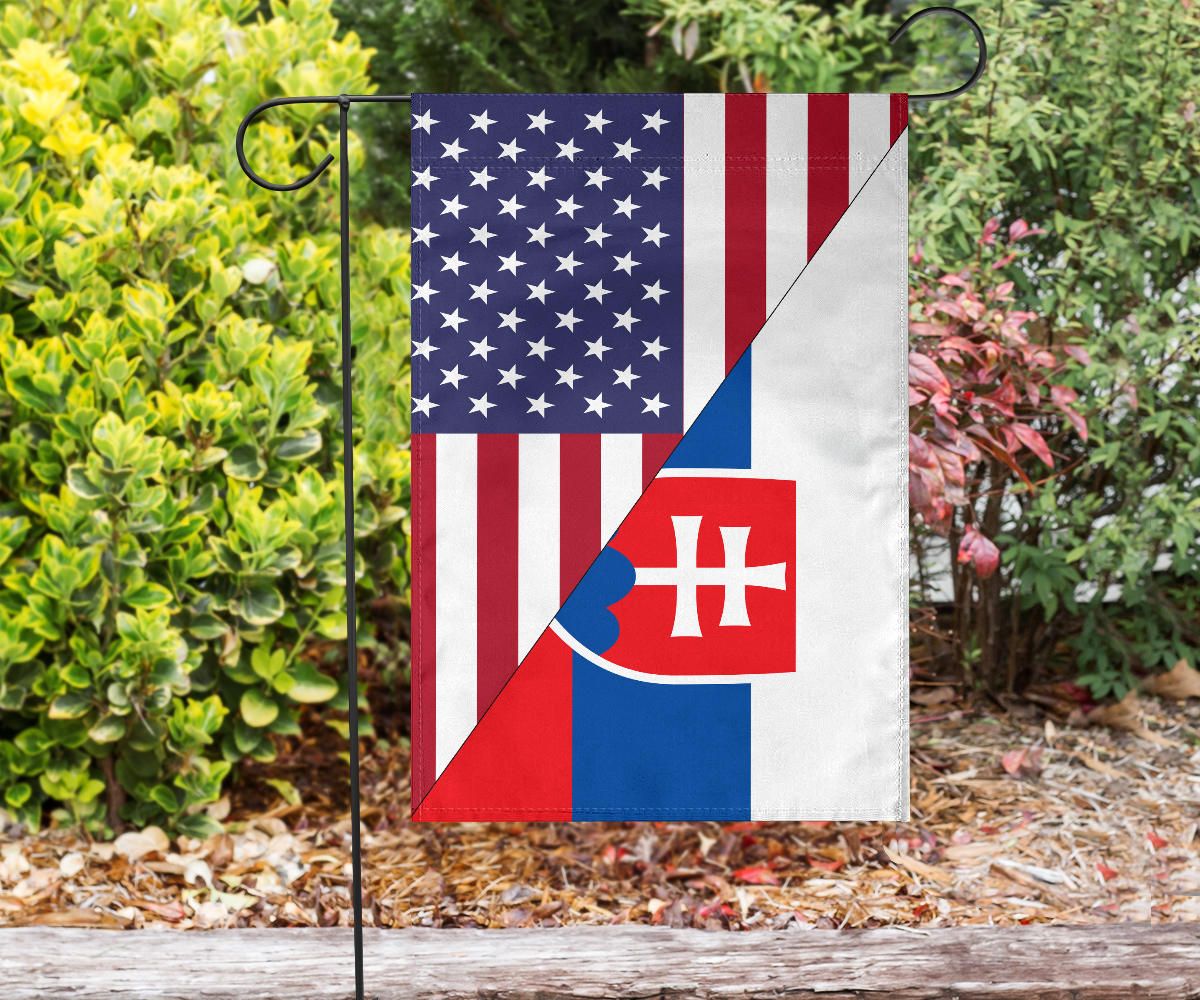 US Flag with Slovakia Flag RLT13 - Wonder Print Shop