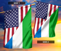 US Flag with Sierra Leone Flag RLT7 - Wonder Print Shop