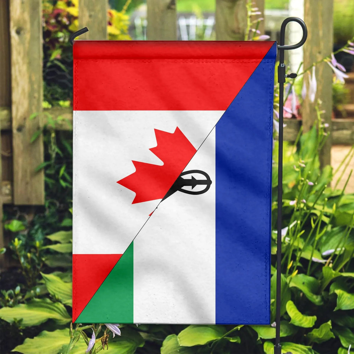 Canada Flag With Lesotho Flag RLT6 - Wonder Print Shop