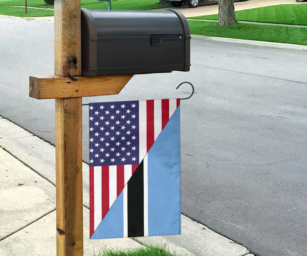 US Flag with Botswana Flag RLT6 - Wonder Print Shop