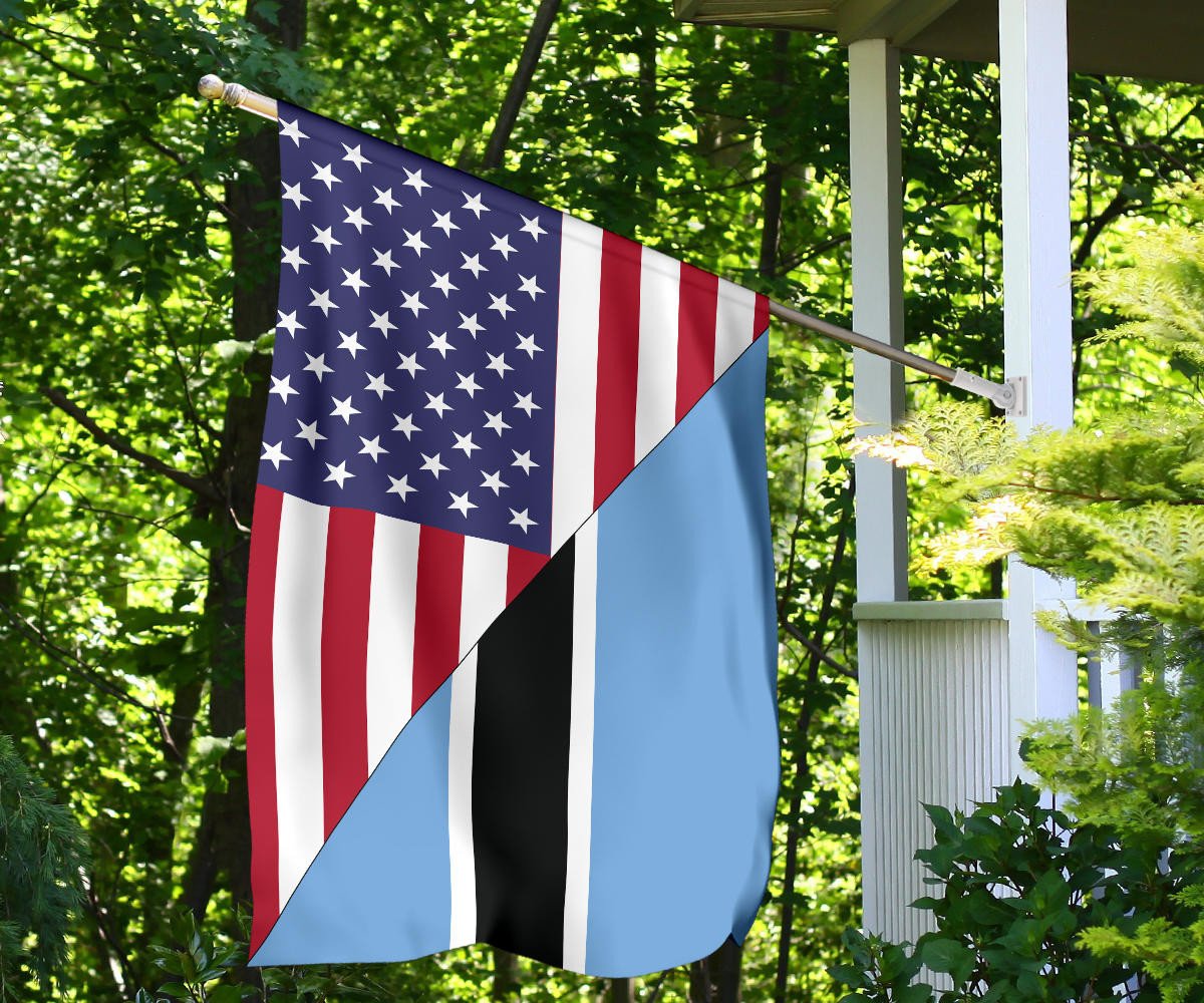US Flag with Botswana Flag RLT6 - Wonder Print Shop