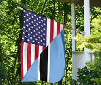 US Flag with Botswana Flag RLT6 - Wonder Print Shop