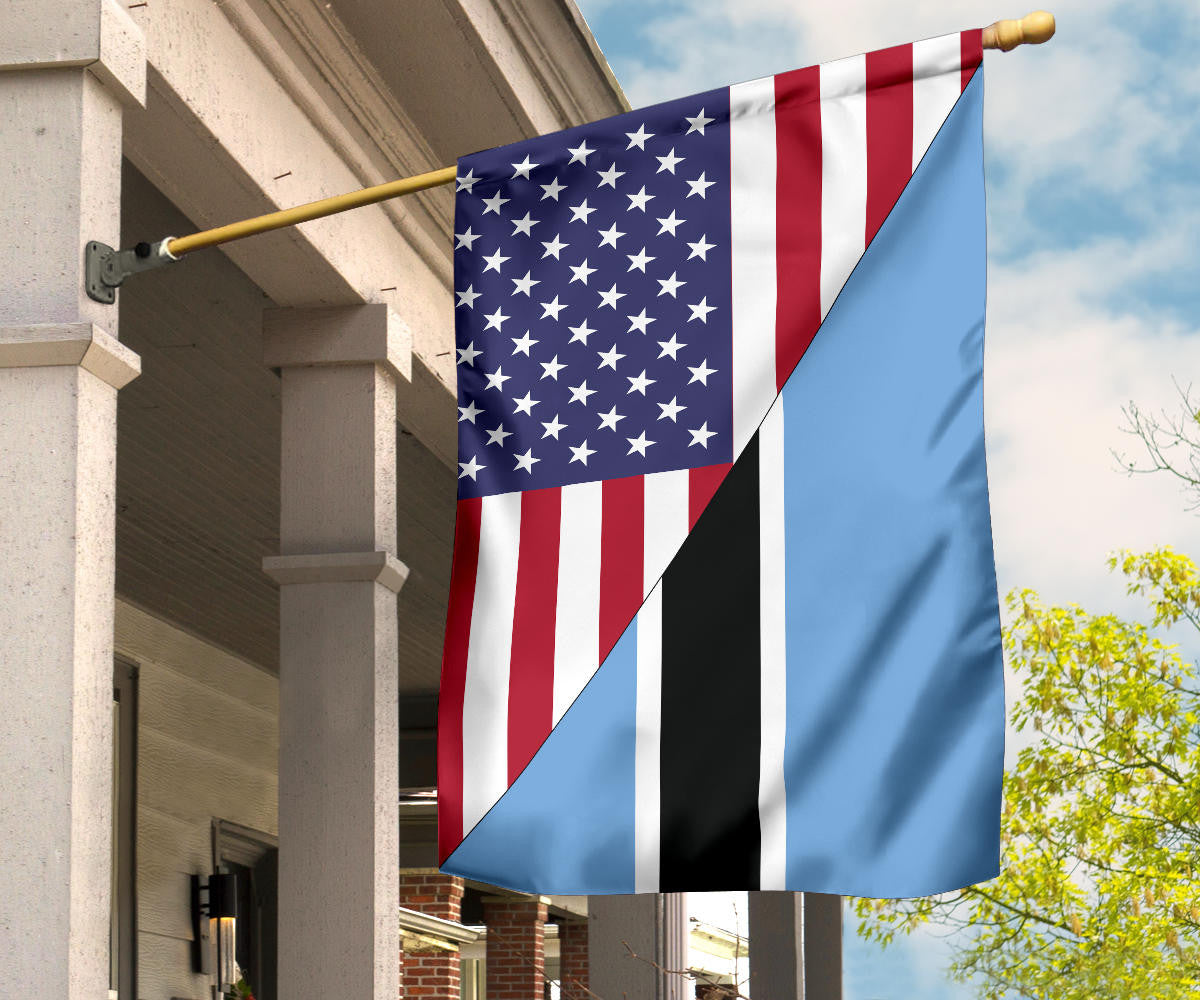 US Flag with Botswana Flag RLT6 - Wonder Print Shop
