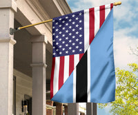 US Flag with Botswana Flag RLT6 - Wonder Print Shop