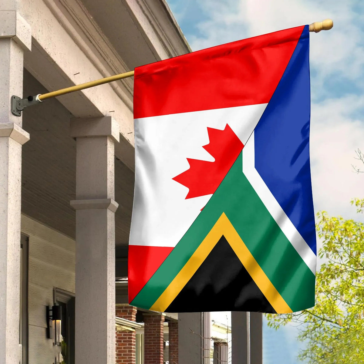 Canada Flag With South Africa Flag RLT8 - Wonder Print Shop