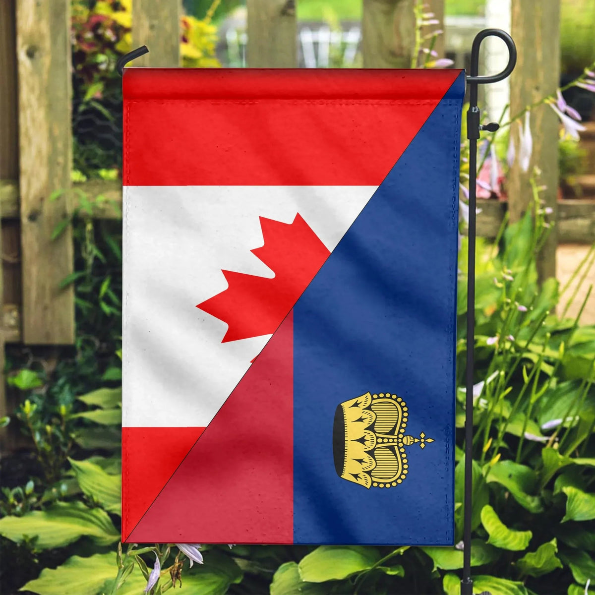 Canada Flag With Liechtenstein Flag RLT6 - Wonder Print Shop
