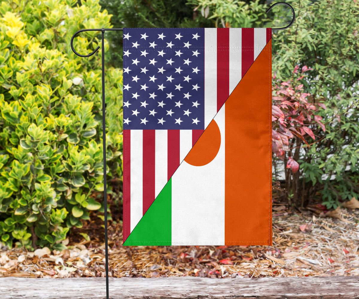 Us Flag With Niger Flag RLT8 - Wonder Print Shop