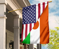 Us Flag With Niger Flag RLT8 - Wonder Print Shop