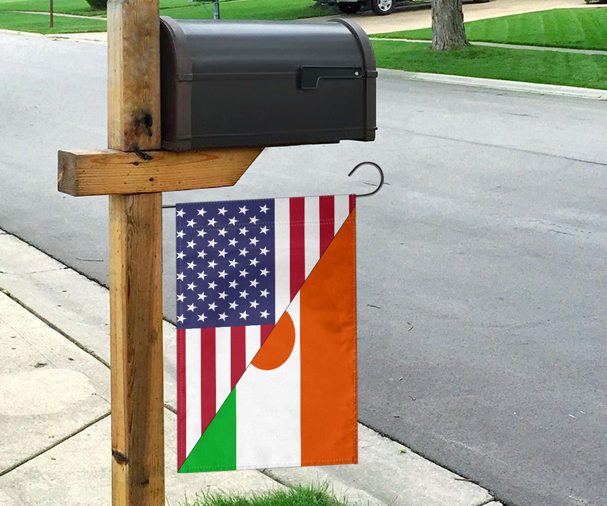 Us Flag With Niger Flag RLT8 - Wonder Print Shop