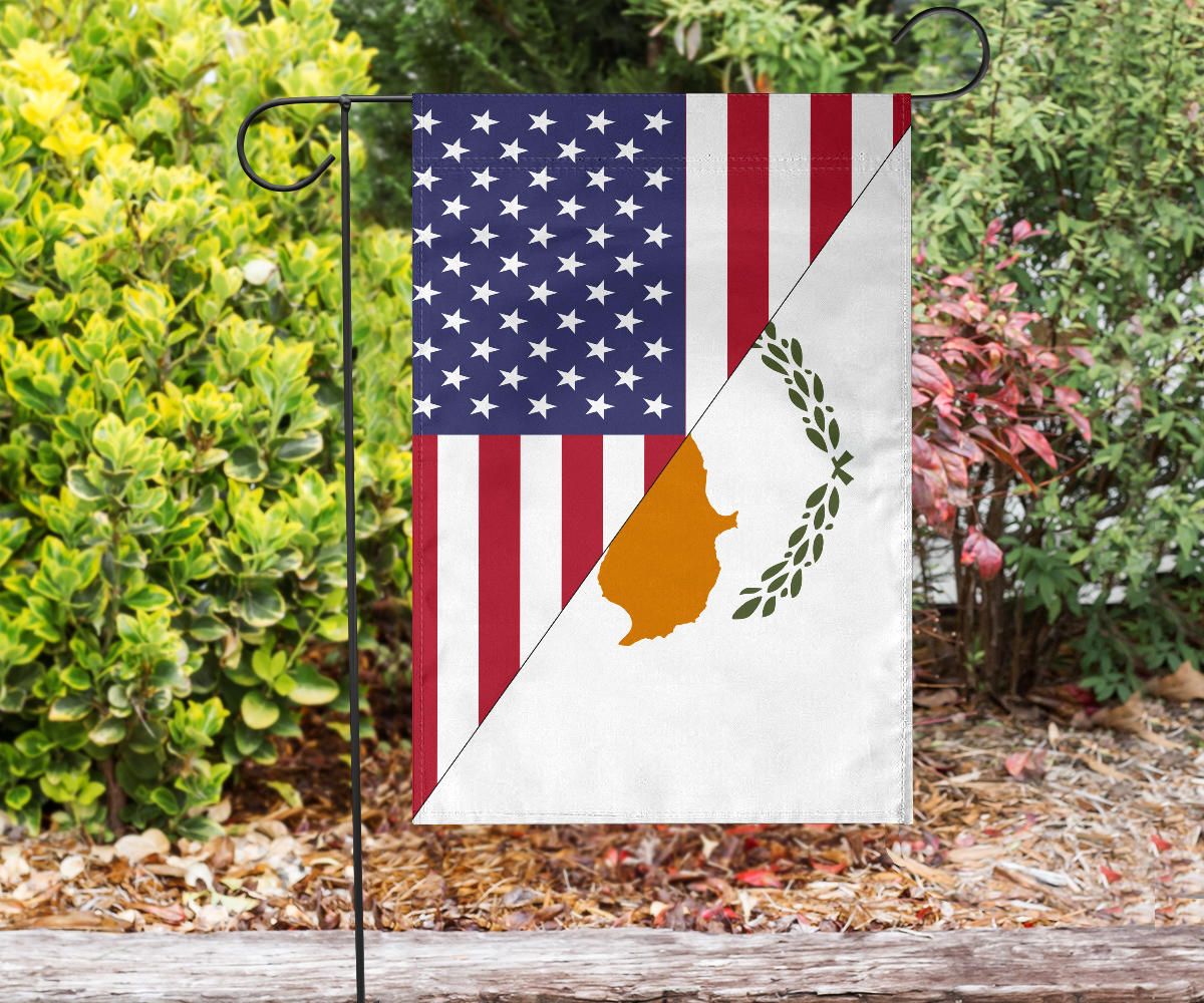 US Flag with Cyprus Flag RLT13 - Wonder Print Shop