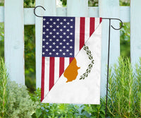 US Flag with Cyprus Flag RLT13 - Wonder Print Shop