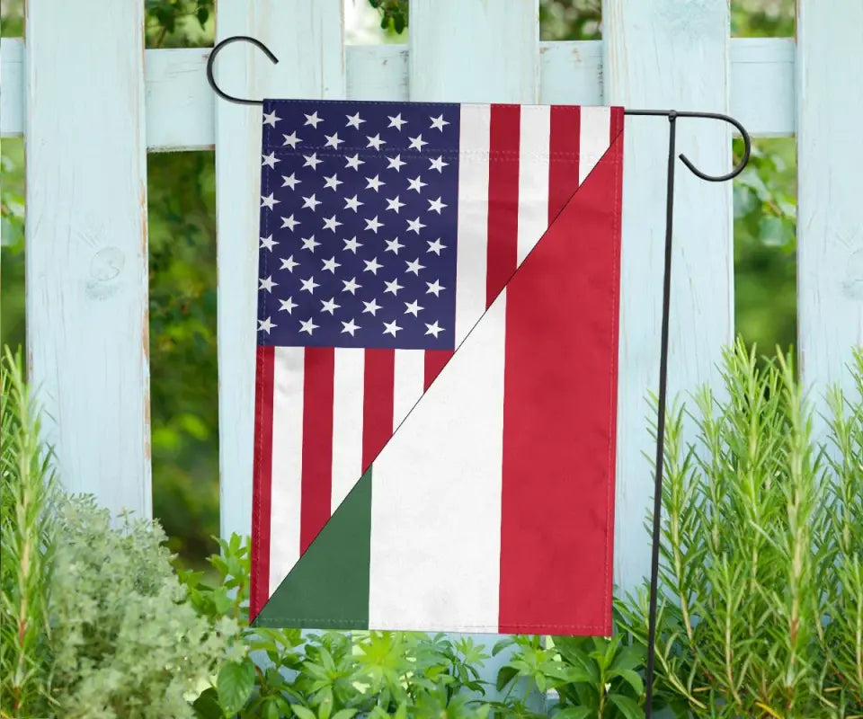 US Flag with Hungary Flag RLT8 - Wonder Print Shop